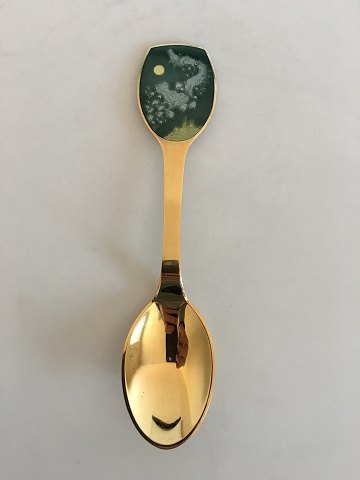A. Michelsen Christmas Spoon 1983 Gilded Sterling Silver