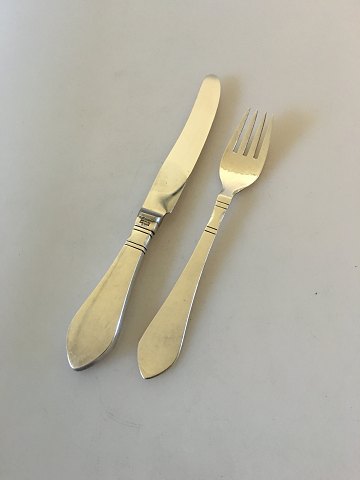 Georg Jensen Sterling Silver Continental Child Knife and Fork