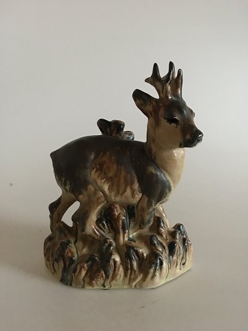Arne Ingdam Stoneware Figurine with Deer