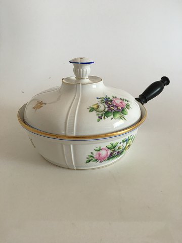 Bing & Grondahl Herregaard Bowl with Lid and Wooden Handle