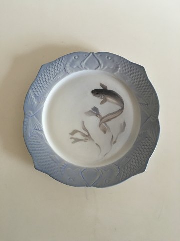 Royal Copenhagen Art Nouveau Plate with Fish Border No 82