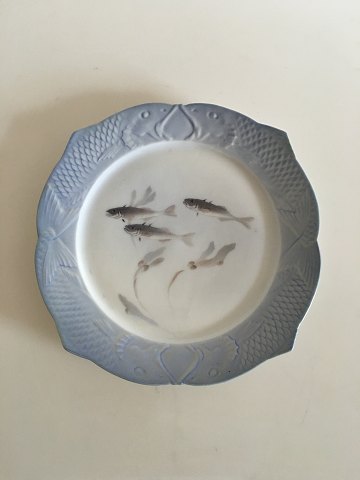 Royal Copenhagen Art Nouveau Plate with Fish Border No 85