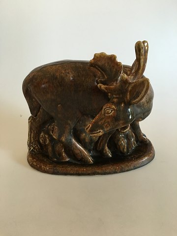 Johannes Hansen Stoneware Figurine of Large Deer