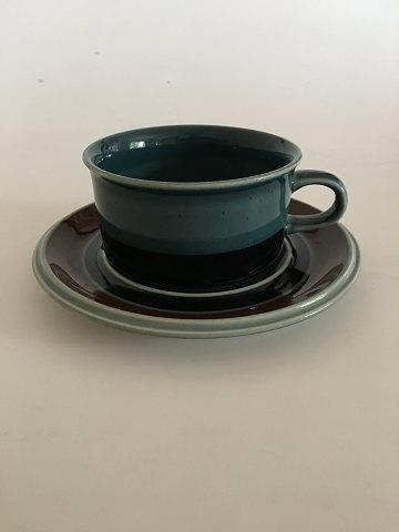 Arabia Finland "Meri Blue" Teacup with Saucer