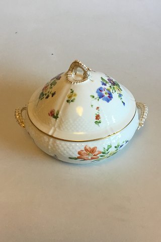 Bing & Grondahl Saxon Flower, Handpainted Bowl with Lid