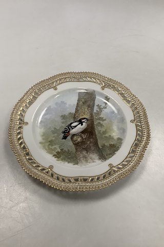 Royal Copenhagen Flora Danica Bird Luncheon Plate No 20/3554 with Pierced Border