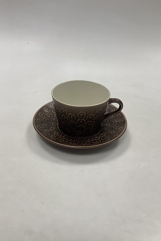 Bing & Grondahl Kronjyden Umbra Azur Coffee Cup and Saucer