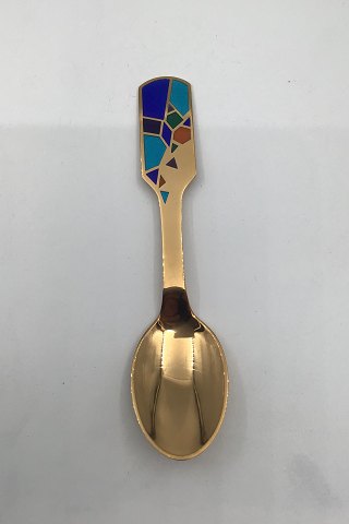 A. Michelsen Gilded Sterling Silver Christmas Tea Spoon 1990
