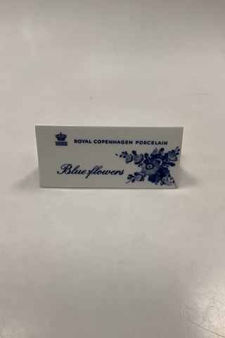 Royal Copenhagen Blue Flower Dealer Sign in English