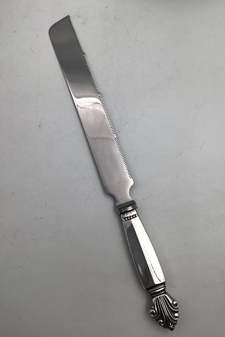 Georg Jensen Sterling Silver Acanthus Bread Knife No. 197B