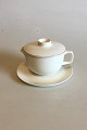 Royal Copenhagen Red Line Butter Dish with Lid and Saucer No 3085/3081
