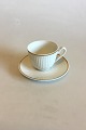 Royal Copenhagen Tunna Coffee Cup and Saucer No 1277/9956