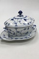 Royal Copenhagen Blue Fluted Sauce Boat with Lid No 207
