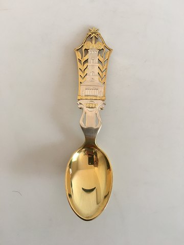 A. Michelsen Christmas Spoon 1923 Gilded Sterling Silver