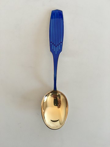 A. Michelsen Christmas Spoon 1961 Gilded Sterling Silver with Enamel