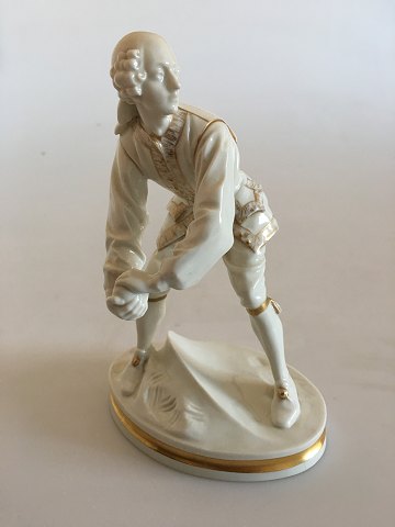 Bing & Grondahl Figurine Lackey without coat throwing a snowball by Hans Tegner 
and Jens Jacob Bregnø No 8026