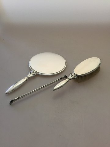 Georg Jensen Sterling Silver Harald Nielsen Mirror, Brush and Cumb No 172