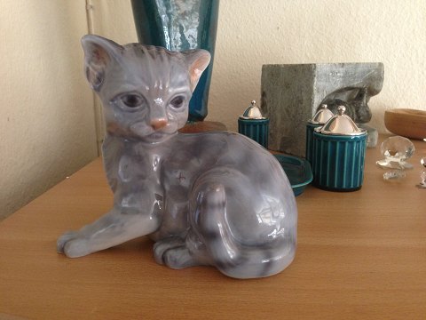 Lyngby Porcelains Figurine Cat No 0