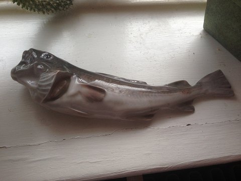 Royal Copenhagen Fish Figurine Cod hanging Vase No 458