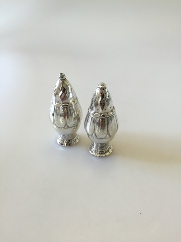 Georg Jensen Sterling Silver Salt and Pepper Shakers No 198 and No 198A