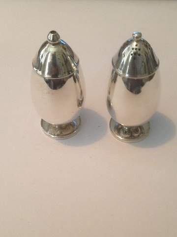Georg Jensen Cactus Sterling Silver Salt and Pepper Shakers No 629B