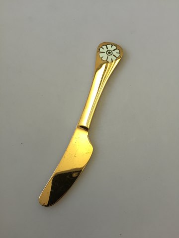 Georg Jensen Gilded Sterling Silver Annual Knife 1981 with enamel