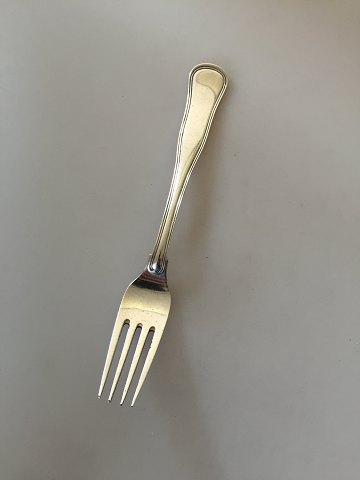 Cohr Dobbeltriflet/Old Danish Silver Lunch Fork