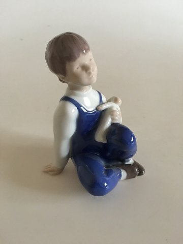 Bing & Grondahl Figurine of Boy with doll No 2400