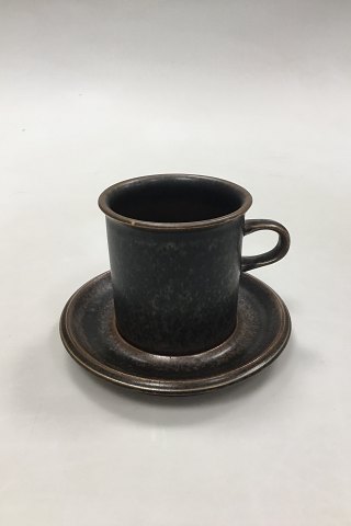 Arabia Stoneware Ruska Coffee Mug with Saucer