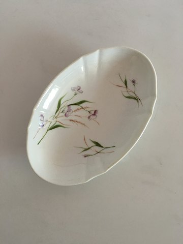 Bing & Grondahl Oval Platter with Purple Flower