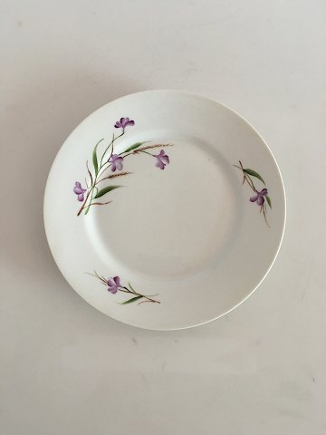 Bing & Grondahl Luncheon Plate with Purple Flowers