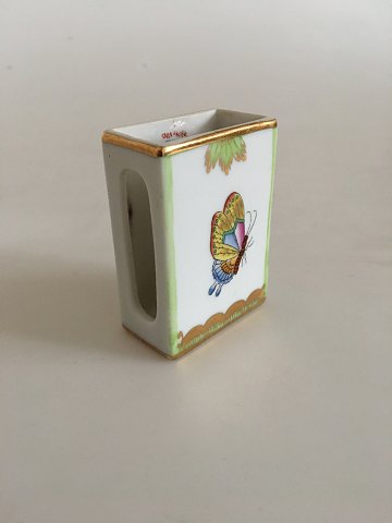 Herend Matchstick Holder in Porcelain with Butterfly Motif