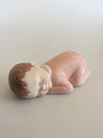 Royal Copenhagen Figurine of Sleeping Baby Girl No 025