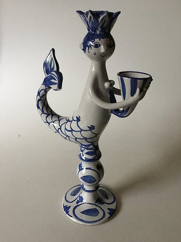 Bjorn Wiinblad Mermaid Figurine / Candle Stick No. 6.7 from 1969.