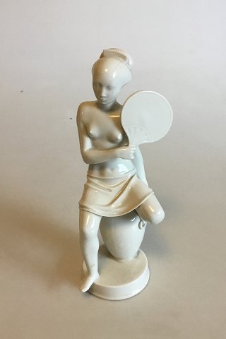 Royal Copenhagen Figurine of  Woman with fan No 12486