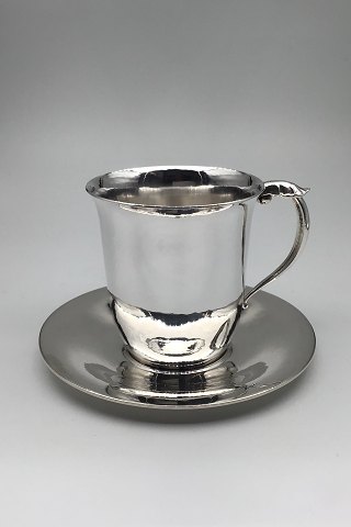 Georg Jensen Sterling Silver  Cup/saucer No 444B/444