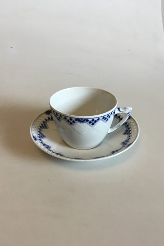 Bing & Grondahl Kronberg with pierced border Coffee Cup and Saucer No 475