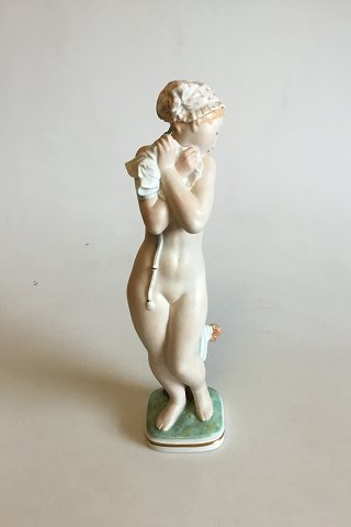 Royal Copenhagen Gerhard Henning overglaze Figurine by Gerhard Henning Bathing 
Girl No 2428