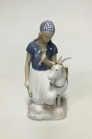 Bing & Grondahl Figurine of Girl With a Goat No 2180