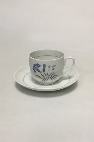 Bing & Grondahl Demeter / White Cornflower Coffee Cup and Saucer No 102