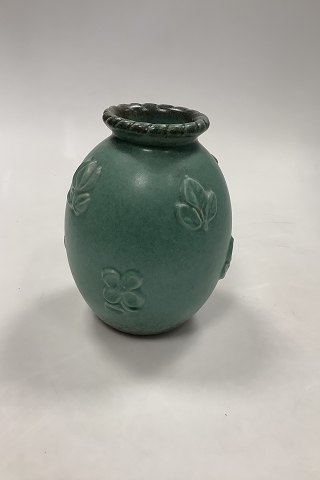 Michael Andersen Keramik Vase in Green Glaze No. 4785-1