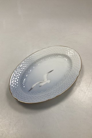 Bing and Grondahl Seagull with Gold Oval Tray No 17