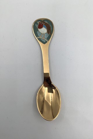 A. Michelsen Gilded Sterling Silver Christmas Tea Spoon 1981
