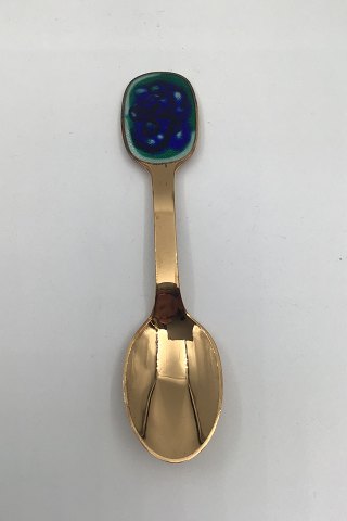 A. Michelsen Gilded Sterling Silver Christmas Tea Spoon 1987
