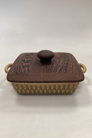 Bing and Grondahl / Kronjyden Relief Bowl with Wooden Lid