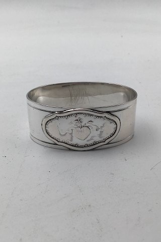 Horsens Silversmithy Silver Napkin Ring Floral motif
