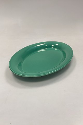 Royal Copenhagen Ursula Oval Plate in Dark Green No. 621