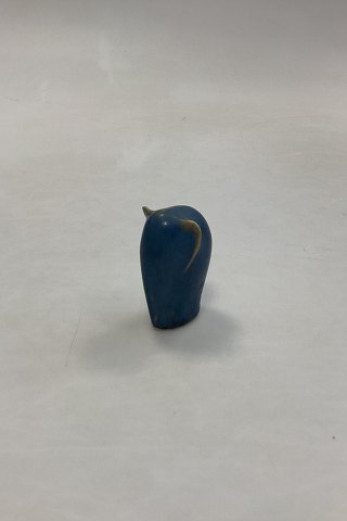 Palshus Ceramic Figurine Blue Elephant by Kjeld Jordan