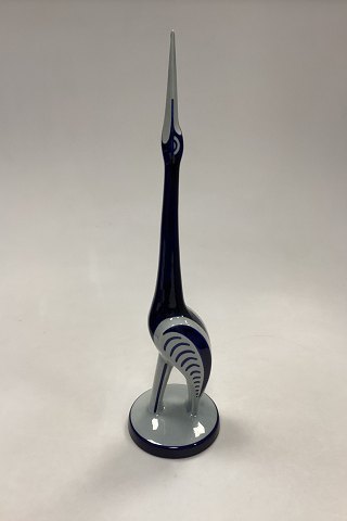 Søholm Ceramic Figurine -  Blue/White Crane