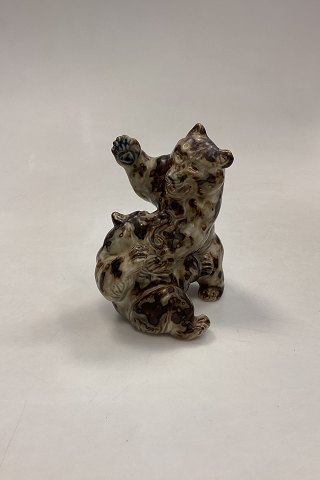 Royal Copenhagen Stoneware Figurine of Bears Playing No. 20240